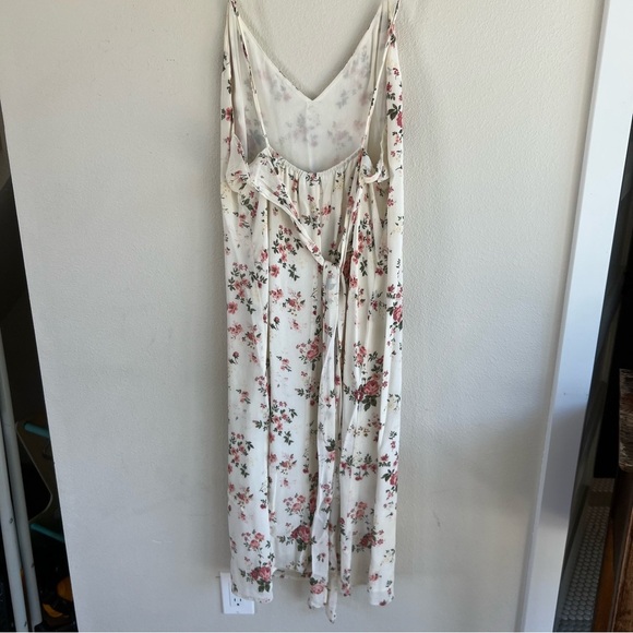 Reformation Floral Midi Dress - White and Pink - Picture 3 of 7